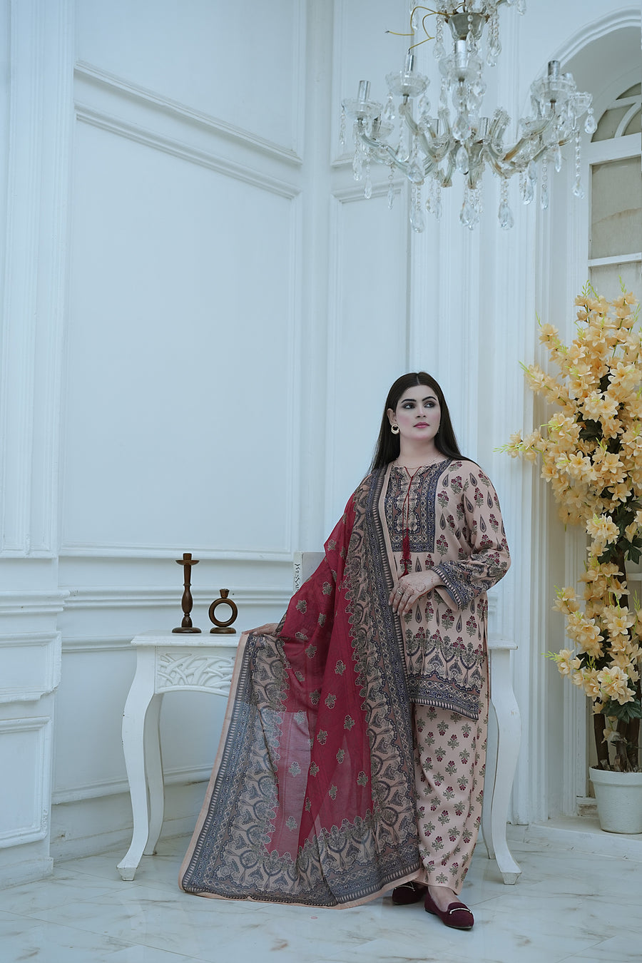 Royal Heritage – 3-Piece Printed Suit