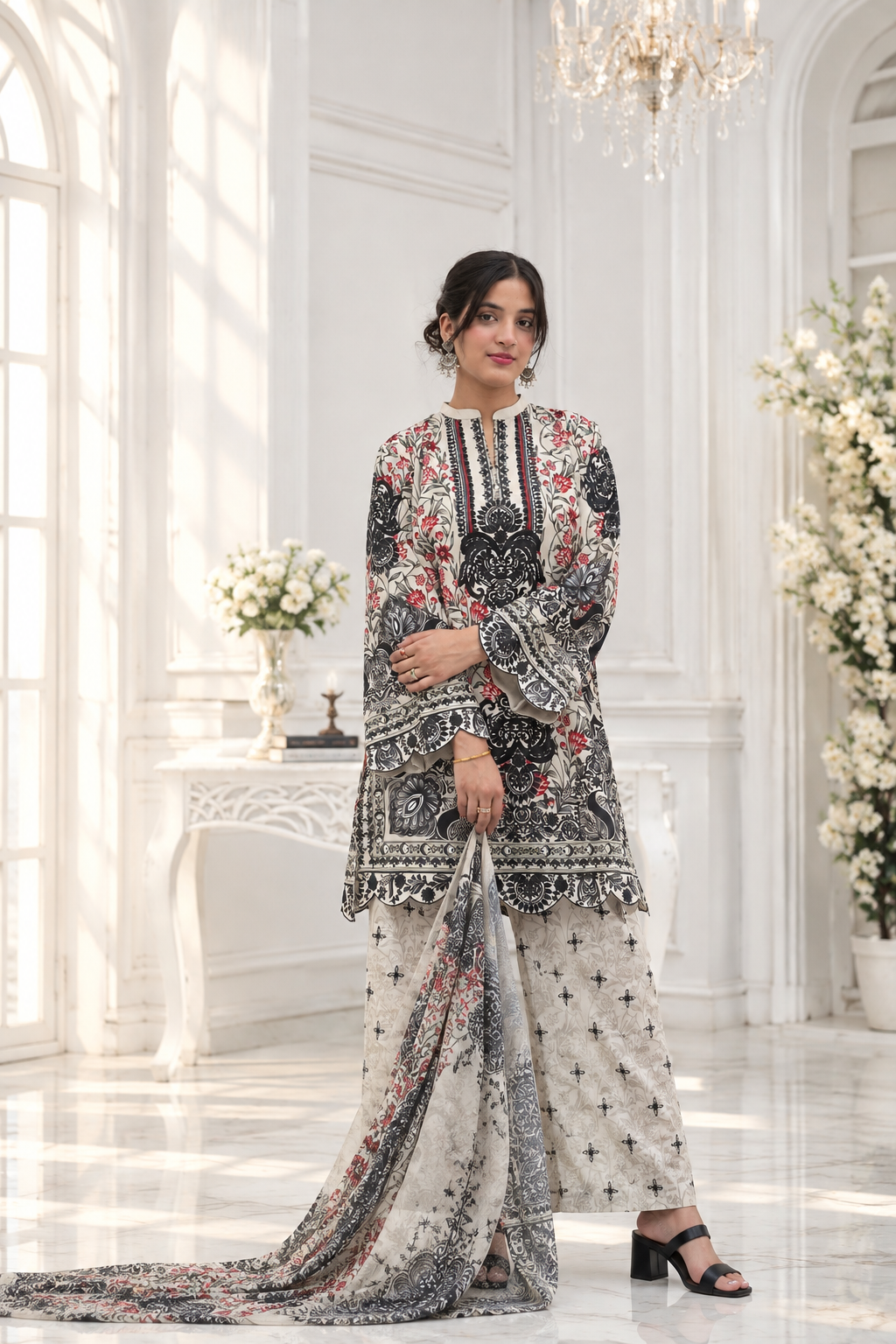 Noir Charm 3-Piece Suit
